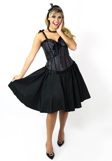 50s Corsellet preto 